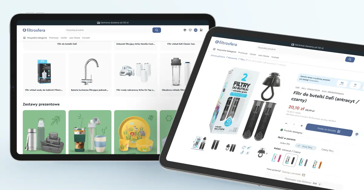Migracja z Merce i budowa nowej architektury eCommerce dla dystrybutora systemów filtracji wody